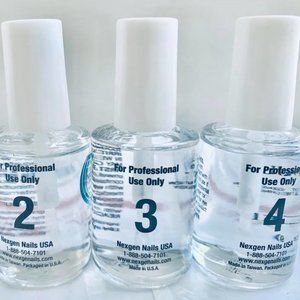 NEXGEN Dipping Powder System Liquid Kits. 3 bottle